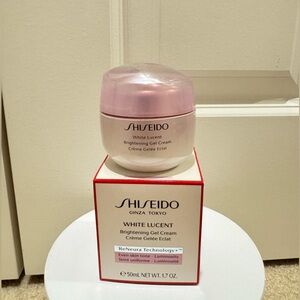 Shiseido White Lucent Brightening Gel Cream - Pink and White